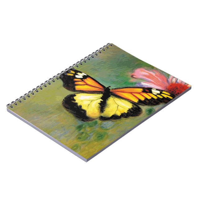 Cuaderno Mariposa de verano de primavera - (Lado Izquierdo)