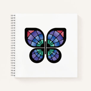 Cuaderno Mariposa de vidrio templado