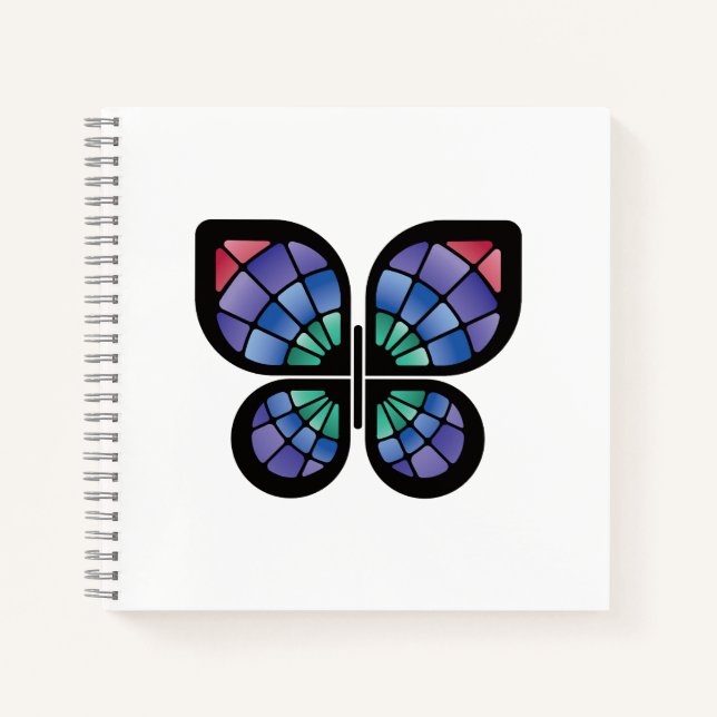 Cuaderno Mariposa de vidrio templado (Anverso)