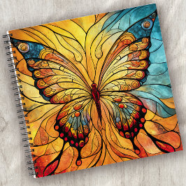 Cuaderno Mariposa de vidrio templado
