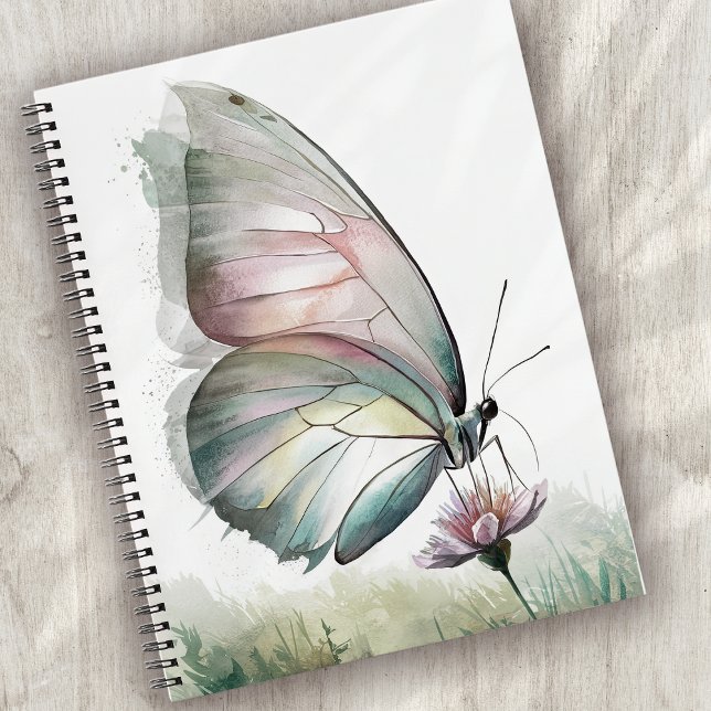 Cuaderno Mariposa Delicada acuarela (Subido por el creador)