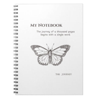 Cuaderno Mariposa Elegante para Inspiración Diaria