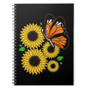 Cuaderno Mariposa En El Jardín Del Girasol