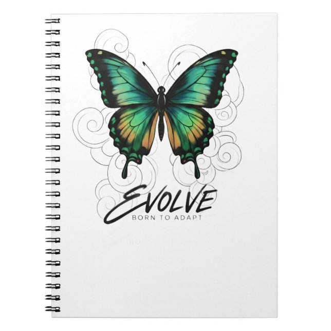 Cuaderno Mariposa Etérea "EVOLVE (Frente)