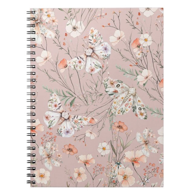 Cuaderno Mariposa Floral Boho (Frente)