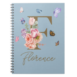 Cuaderno Mariposa inicial personalizada para portátiles