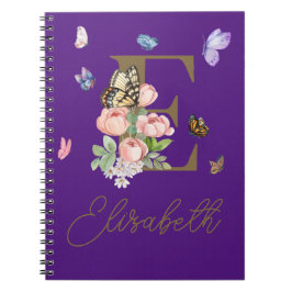 Cuaderno Mariposa inicial personalizada para portátiles