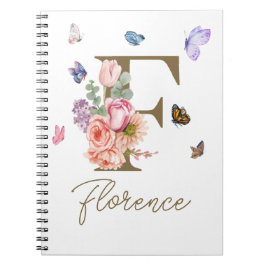 Cuaderno Mariposa inicial personalizada para portátiles