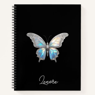 Cuaderno Mariposa jewel Opal y plata