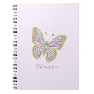 Cuaderno Mariposa jewel Purple Blue Gold