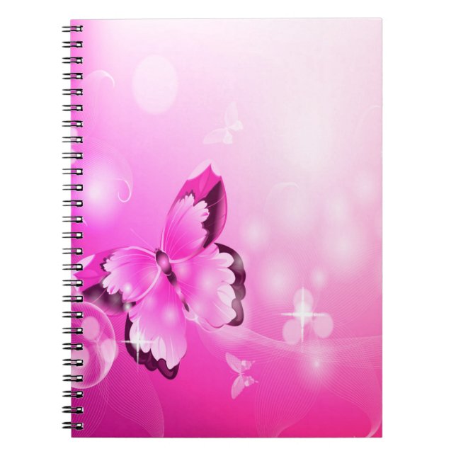 Cuaderno Mariposa magenta (Frente)
