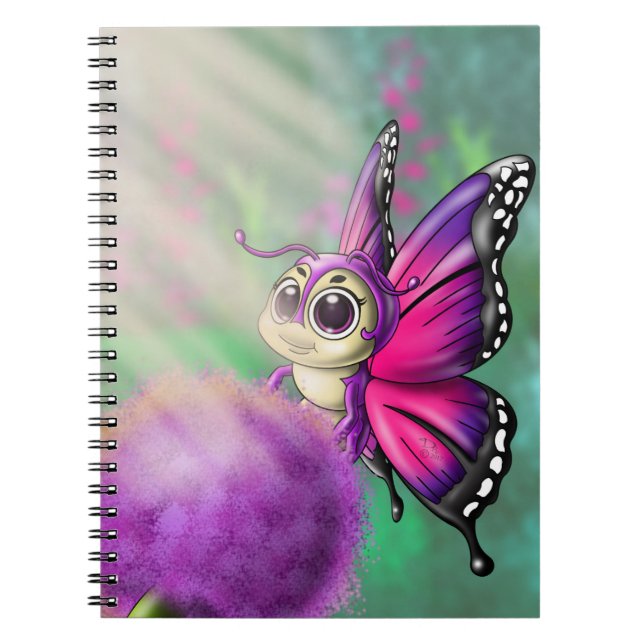 Cuaderno Mariposa morada (Frente)