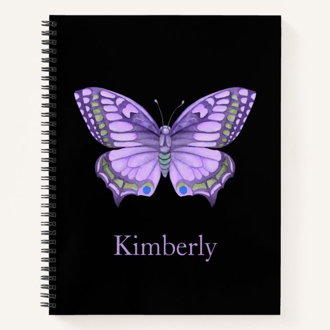 Cuaderno Mariposa morada (Anverso)