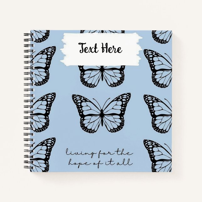 Cuaderno Mariposa personalizada (Anverso)