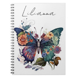 Cuaderno Mariposa personalizada