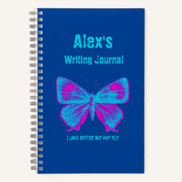 Cuaderno Mariposa personalizada, colorida mariposa Journal
