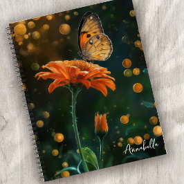 Cuaderno Mariposa pintada de monograma