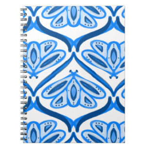 Cuaderno Mariposa Polilla Azul Acuarela Se Ve Blanca Bonita