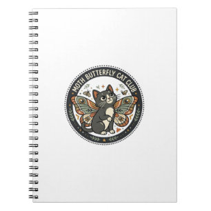 Cuaderno Mariposa Polilla Gato Arte Vectorial POD - Maripos