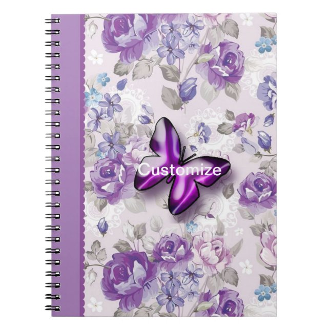 Cuaderno Mariposa púrpura (Frente)
