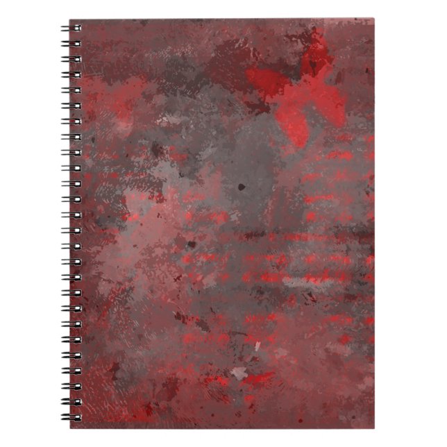 CUADERNO MARIPOSA ROJA EN RAKU (Frente)