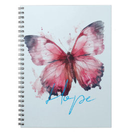 Cuaderno Mariposa rosa de esperanza inspiradora