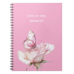 Cuaderno Mariposa rosa rosa