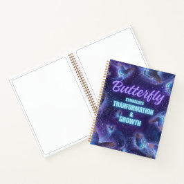 Cuaderno Mariposa Simboliza Transformación Crecimiento Cósm