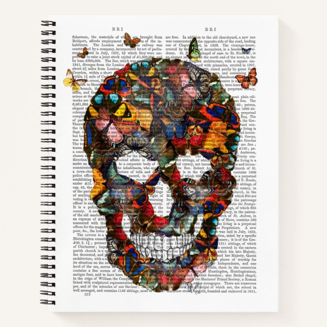 Cuaderno Mariposa Skull (Anverso)