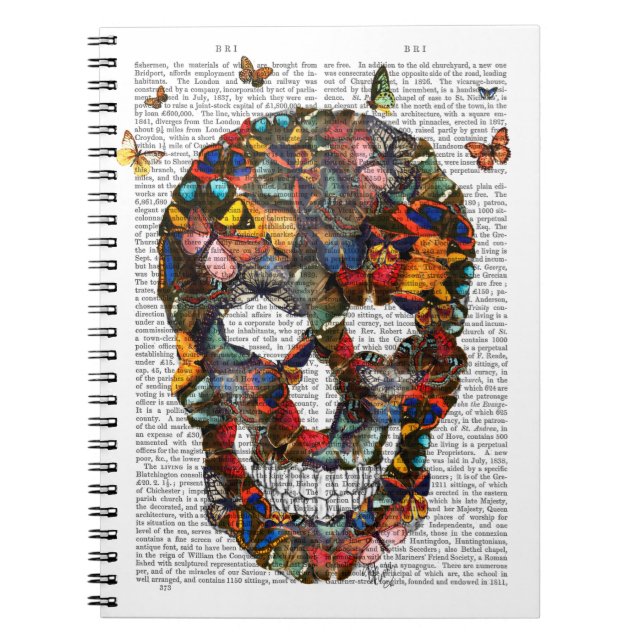 Cuaderno Mariposa Skull (Frente)