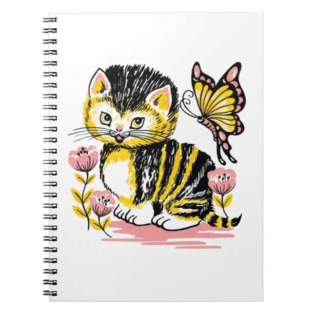 Cuaderno Mariposa y Gatito (Frente)