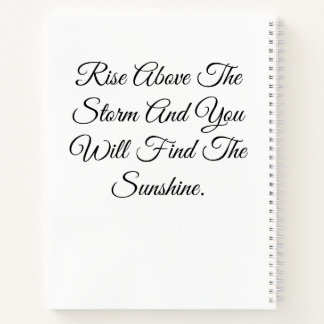 Cuaderno Mariposa Y Girasol Con Cita Inspiradora.