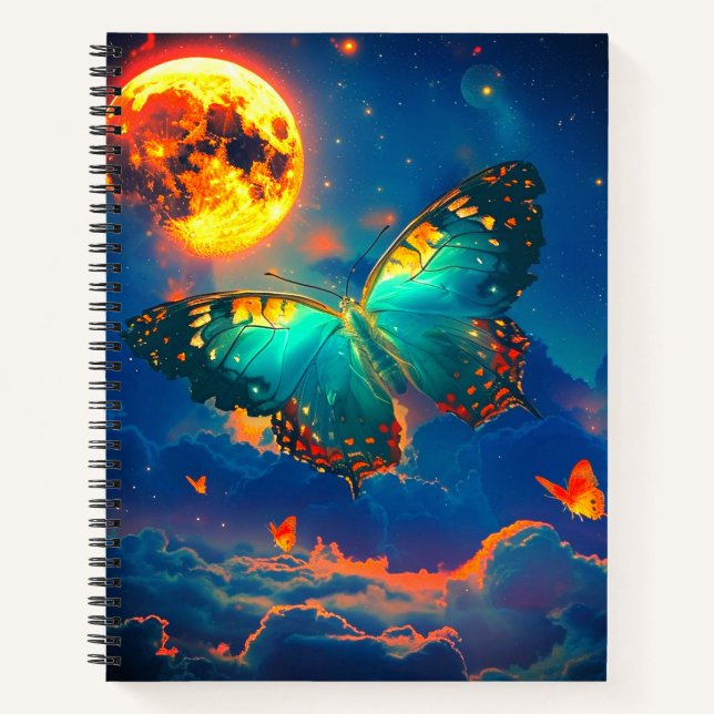 Cuaderno Mariposa y luna (Anverso)