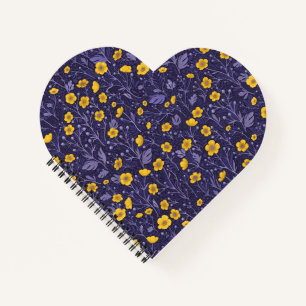 Cuaderno Mariposas, amarillas y violetas