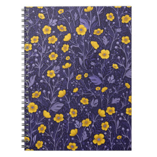 Cuaderno Mariposas, amarillas y violetas