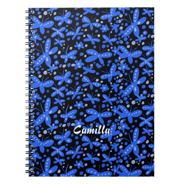 Cuaderno Mariposas azules (Frente)