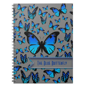 Cuaderno mariposas azules