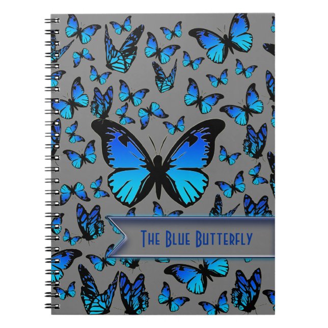 Cuaderno mariposas azules (Frente)
