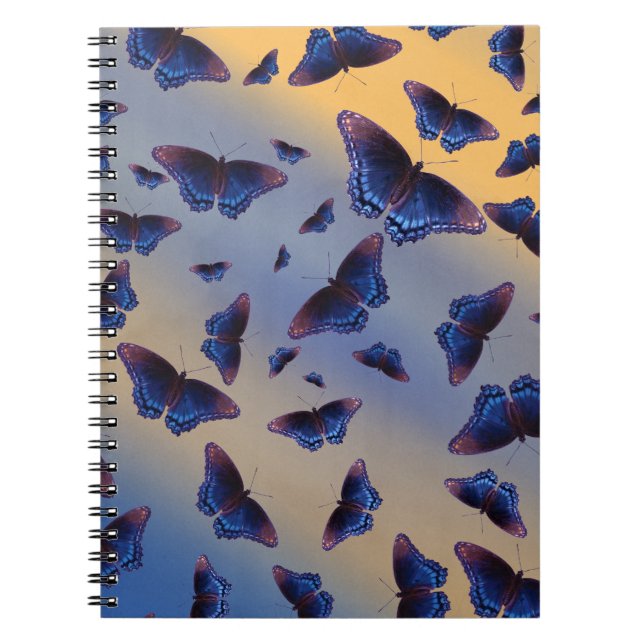 Cuaderno Mariposas Azules Amanecer (Frente)