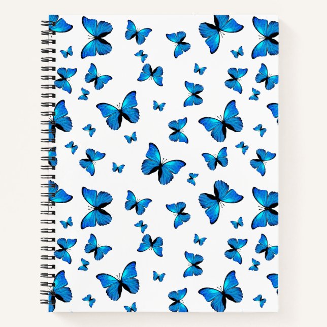 Cuaderno Mariposas azules ricas (Anverso)