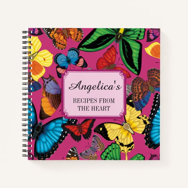 Cuaderno ¡Mariposas Beaucoup! Recetas (Anverso)