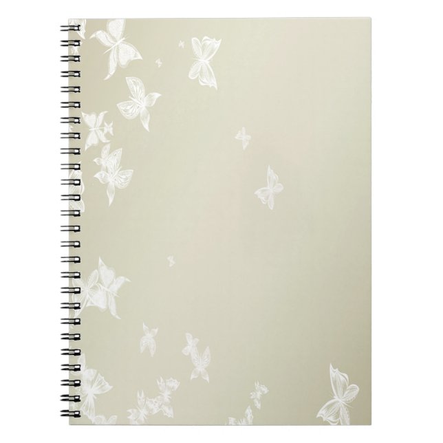 Cuaderno Mariposas blancas (Frente)