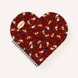 Cuaderno Mariposas blancas naranjas, Esmeralda, Sapphire