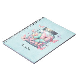 Cuaderno Mariposas Caprichosas en un Tarro