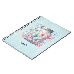Cuaderno Mariposas Caprichosas en un Tarro
