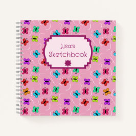 Cuaderno Mariposas Coloridas y Puntos