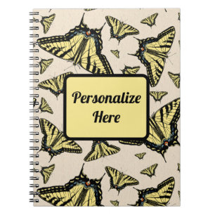 Cuaderno Mariposas de cereal de cola de cereal amarillo del