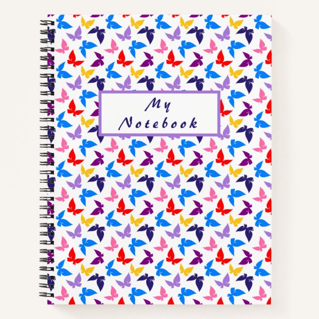 Cuaderno Mariposas de colores (Anverso)