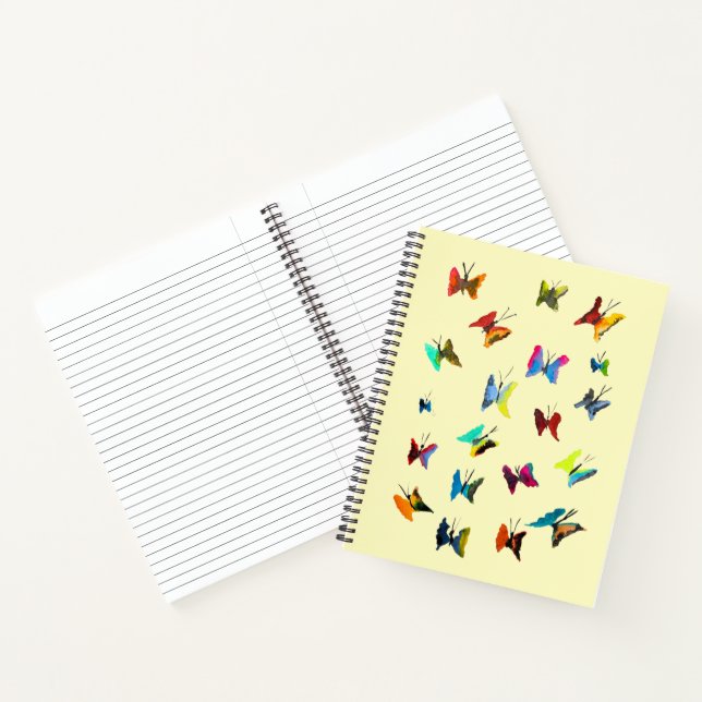 Cuaderno Mariposas de colores en acuarela (Interior)