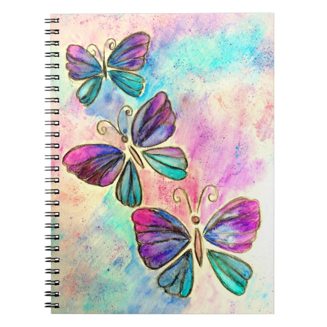 Cuaderno Mariposas de colores intensos (Frente)